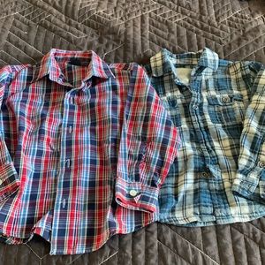 3T long sleeve button down shirts